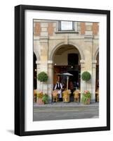 Sidewalk Cafe in the Marais, Paris, France-Lisa S^ Engelbrecht-Framed Photographic Print