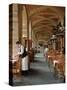 Sidewalk Cafe in the Marais, Paris, France-Lisa S^ Engelbrecht-Stretched Canvas