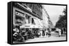 Sidewalk Cafe on the Champs-Elysees in Paris-Philip Gendreau-Framed Stretched Canvas