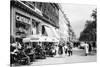 Sidewalk Cafe on the Champs-Elysees in Paris-Philip Gendreau-Stretched Canvas