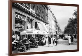 Sidewalk Cafe on the Champs-Elysees in Paris-Philip Gendreau-Framed Photographic Print