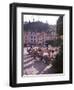 Sidewalk Cafe Sitters Taking in the Evening Sun at Portofino, Italy-Ralph Crane-Framed Photographic Print