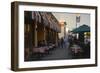 Sidewalk Restaurant Tables, San Francisco, California-Anna Miller-Framed Photographic Print