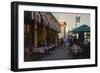 Sidewalk Restaurant Tables, San Francisco, California-Anna Miller-Framed Photographic Print