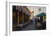 Sidewalk Restaurant Tables, San Francisco, California-Anna Miller-Framed Photographic Print