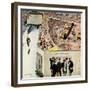 "Sidewalk Sideshow", November 21, 1959-Thornton Utz-Framed Giclee Print