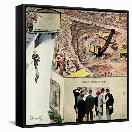 "Sidewalk Sideshow", November 21, 1959-Thornton Utz-Framed Stretched Canvas