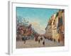 Sidewalk, Snow Effect, Paris-Jean-Baptiste-Armand Guillaumin-Framed Giclee Print