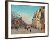 Sidewalk, Snow Effect, Paris-Jean-Baptiste-Armand Guillaumin-Framed Giclee Print