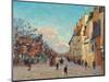 Sidewalk, Snow Effect, Paris-Jean-Baptiste-Armand Guillaumin-Mounted Giclee Print