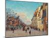 Sidewalk, Snow Effect, Paris-Jean-Baptiste-Armand Guillaumin-Mounted Giclee Print