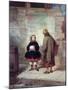 Sidewalks of New York or `Rich Girl, Poor Girl'-James Harvey Cafferty-Mounted Giclee Print