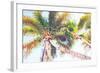 Sideway Watercolor Palms II-Emily Navas-Framed Art Print