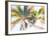 Sideway Watercolor Palms II-Emily Navas-Framed Art Print