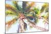 Sideway Watercolor Palms II-Emily Navas-Mounted Art Print