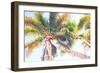 Sideway Watercolor Palms II-Emily Navas-Framed Art Print