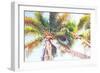 Sideway Watercolor Palms II-Emily Navas-Framed Art Print