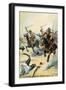 Sidi Abu 'Urqub, Overrun by Italian Carabinieri on Horseback, 1923, Libya-null-Framed Giclee Print