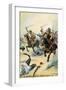 Sidi Abu 'Urqub, Overrun by Italian Carabinieri on Horseback, 1923, Libya-null-Framed Giclee Print