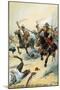 Sidi Abu 'Urqub, Overrun by Italian Carabinieri on Horseback, 1923, Libya-null-Mounted Giclee Print