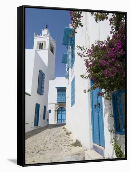 Sidi Bou Said, Tunisia, North Africa, Africa-Ethel Davies-Framed Stretched Canvas