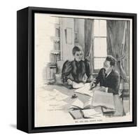 Sidney and Beatrice Webb Economists and Social Theorists Working Together-Bertha Newcombe-Framed Stretched Canvas