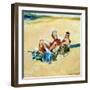 Sidney Beach Bums, 1984-Ted Blackall-Framed Giclee Print