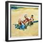 Sidney Beach Bums, 1984-Ted Blackall-Framed Giclee Print