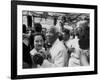 Sidney Bechet Dancing with His Wife, Elizabeth Ziegler, at their Wedding at Antibes French Riviera-null-Framed Photographic Print