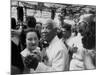 Sidney Bechet Dancing with His Wife, Elizabeth Ziegler, at their Wedding at Antibes French Riviera-null-Mounted Photographic Print
