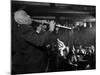 Sidney Bechet Performing in Small Basement Club "Vieux Colombier"-Nat Farbman-Mounted Premium Photographic Print