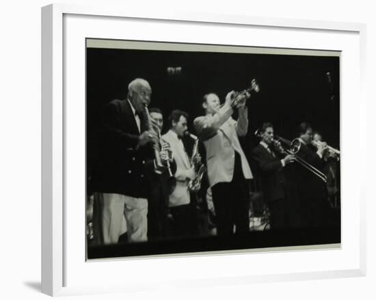 Sidney Bechet (Soprano Saxophone) and Humphrey Lyttelton Playing at Colston Hall, Bristol, 1956-Denis Williams-Framed Photographic Print