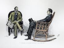 'Holmes Lashed Furiously', 1892-Sidney E Paget-Giclee Print