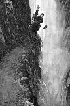 Holmes and Moriarty Fighting over the Reichenbach Falls, 1896-Sidney Edward Paget-Framed Giclee Print