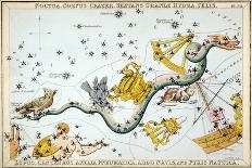Cetus (Sea Monster) and Chemical Factory and Electrical Machinery Constellation-Sidney Hall-Art Print