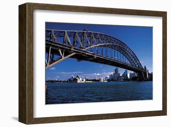 Sidney Harbor Bridge-null-Framed Art Print