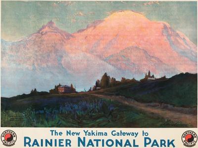 The New Yakima Gateway to Rainier National Park Poster, Circa 1925