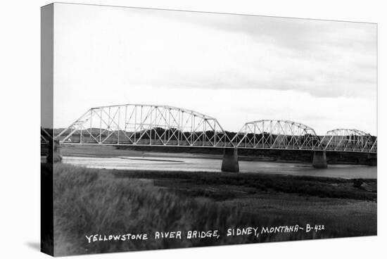 Sidney, Montana - Yellowstone River Bridge Panoramic-Lantern Press-Stretched Canvas