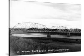 Sidney, Montana - Yellowstone River Bridge Panoramic-Lantern Press-Stretched Canvas