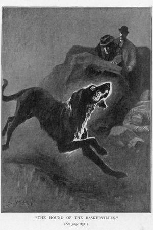 The Hound of the Baskervilles Holmes and Watson Watch the Fearful Hound