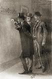 Silver Blaze Holmes and Watson in a Railway Compartment-Sidney Paget-Photographic Print
