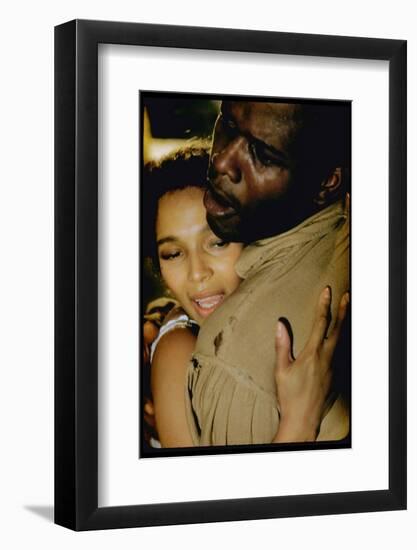 Sidney Poitier as Porgy and Dorothy Dandridge as Bess in the Motion Picture Porgy and Bess-Gjon Mili-Framed Photographic Print