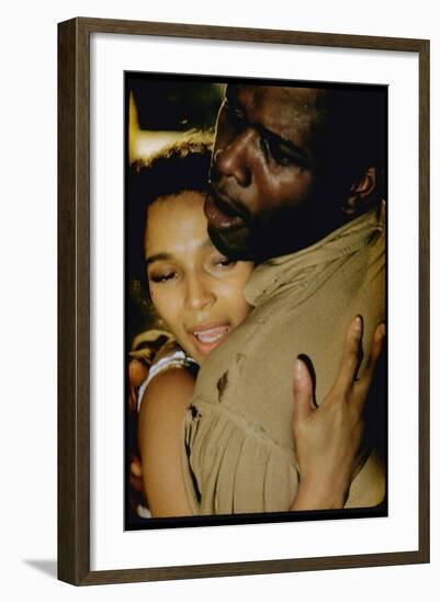 Sidney Poitier as Porgy and Dorothy Dandridge as Bess in the Motion Picture Porgy and Bess-Gjon Mili-Framed Photographic Print