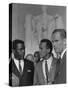 Sidney Poitier, Charlton Heston, and Harry Belafonte at March on Washington, 1963-null-Stretched Canvas