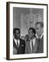 Sidney Poitier, Charlton Heston, and Harry Belafonte at March on Washington, 1963-null-Framed Photo