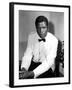 Sidney Poitier, on the Set for the Film Mark of the Hawk, 1957-null-Framed Photo