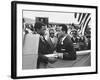 Sidney Poitier with Harry Belafonte, and Southern Sit in Leader Bernard Lee, at Civil Rights Rally-Al Fenn-Framed Premium Photographic Print