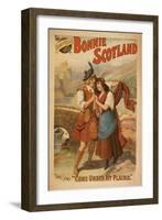 Sidney R. Ellis' Bonnie Scotland Scottish Play Poster No.2-Lantern Press-Framed Art Print