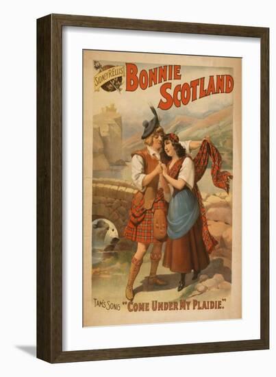 Sidney R. Ellis' Bonnie Scotland Scottish Play Poster No.2-Lantern Press-Framed Art Print