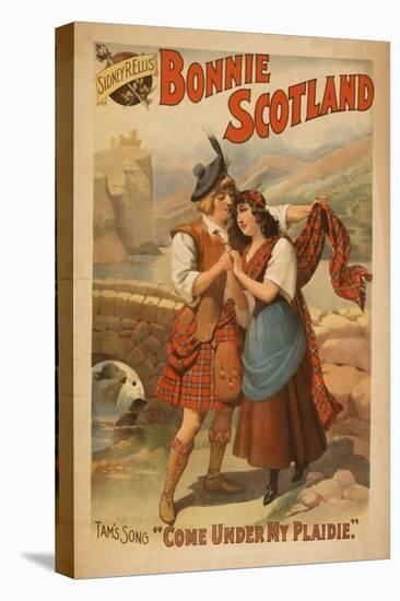 Sidney R. Ellis' Bonnie Scotland Scottish Play Poster No.2-Lantern Press-Stretched Canvas